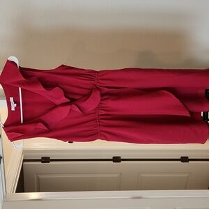 BCBGeneration Magenta Pink Ruffle Dress